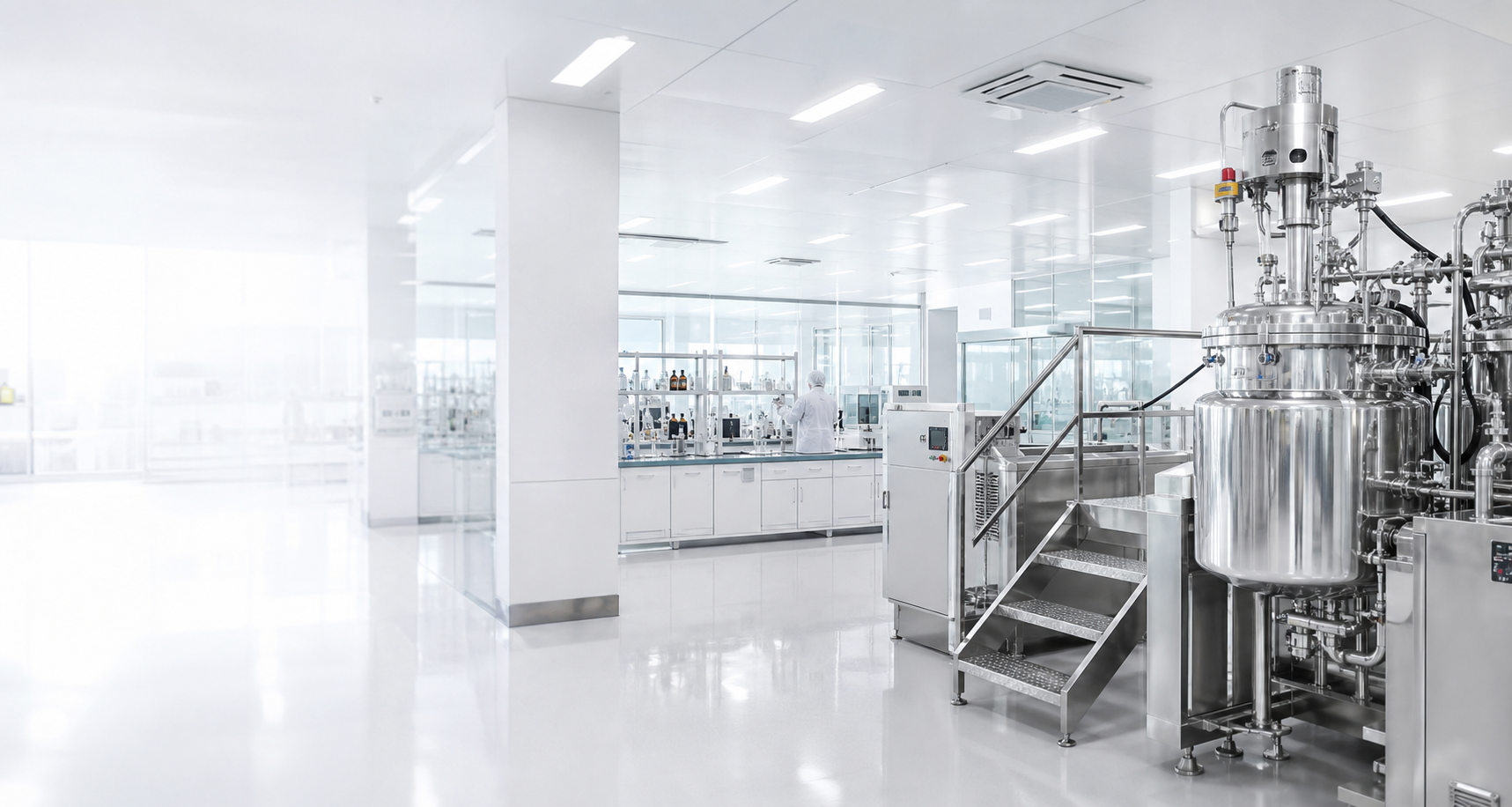 Clean cosmetic laboratory for skincare OEM and ODM manufacturing
